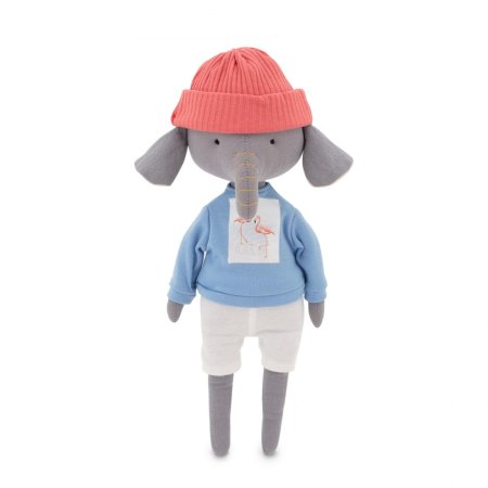 Мягкая игрушка ORANGE TOYS Слонёнок Али: Голубая толстовка 30 см ORT-CM04-14/S28