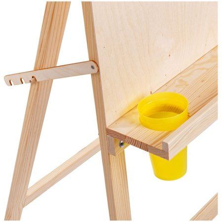 Мольберт напольный Хлопушка ГАММА "Студия" планшет 60 x 60 см высота 120 см съемная полка 2 стакана в комплекте, сосна RE-611191