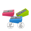 Точилка KUM 100-K K1 Pop, 1 отверстие, клиновидная, пластиковая, ассорти KUM-1010121