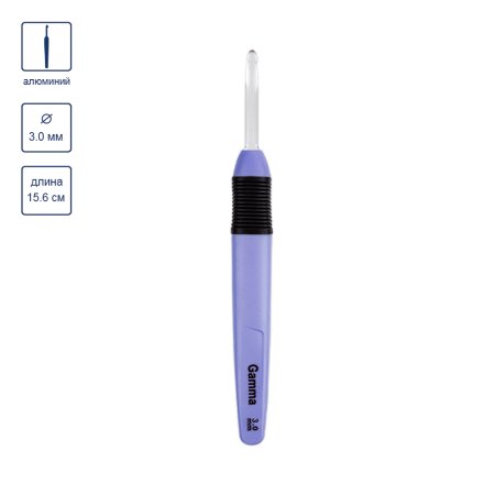 Крючок с подсветкой GAMMA пластик d 3.0 мм 15.6 см в картонной упаковке с европодвесом CH-LD-30-156