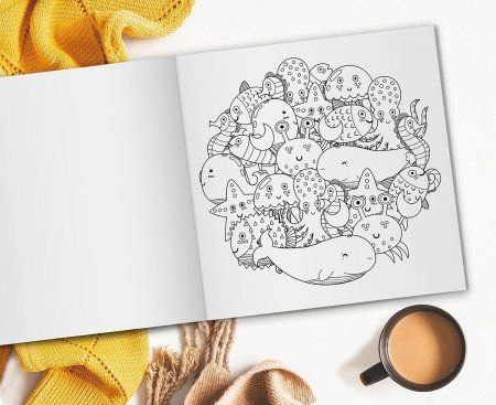 Раскраска-антистресс ФРЕЯ "Закругляйся" 20 х 20 см FCP-05 Раскраска-антистресс ФРЕЯ "Закругляйся" 20 х 20 см FCP-05