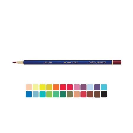Набор акварельных художественных карандашей VISTA-ARTISTA Fine 24 цв VFWP-24