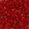 Бисер Япония TOHO CUBE №2 1.5 мм 5 г №0025C красный TOHO-CUBE-1.5-0025C