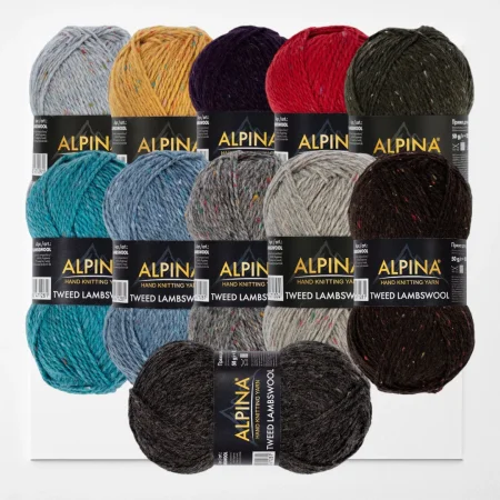 Пряжа ALPINA Tweed Lambswool 75% шерсть, 25% полиамид 1 x 50 г 150 ± 5 м
