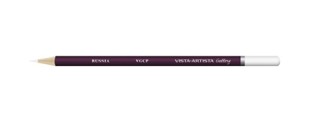 Карандаш цветной художественный VISTA-ARTISTA Gallery 1 шт 102 Белый (White) VGCP-102