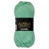 Пряжа ALPINA Anabel 100% мерсеризованный хлопок 1 х 50 г 120 ± 6 м №563 св.зелёный ALP-ANA-563