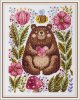 Набор для вышивания KLART "Медвежонок с пчелами" 16.5 х 21.5 см 8-542