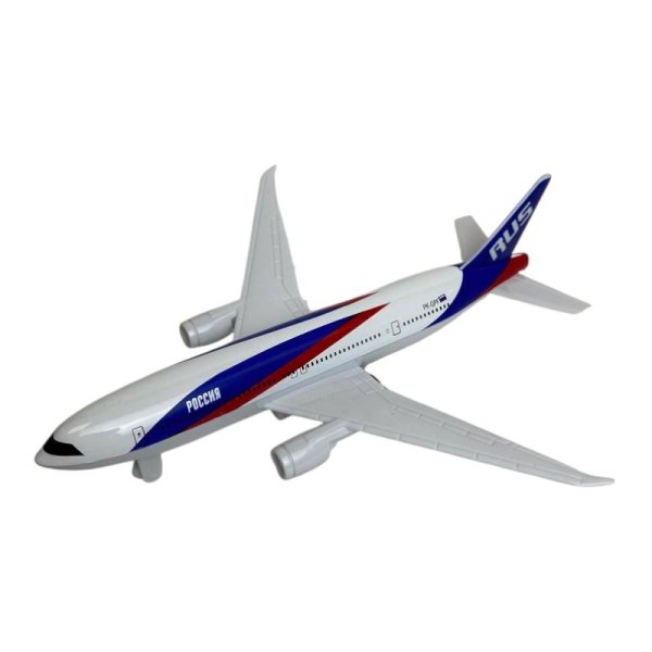 Игрушка инерционная KiddieDrive Пассажирский самолет,  металл, 18,5 см UT-91015