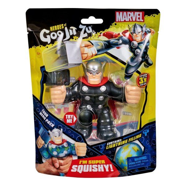 Гуджитсу. Игрушка тянущ. фигурка Тор Марвел. ТМ GooJitZu ROS-39982