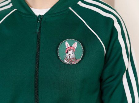 Набор для вышивания PANNA Живая картина. Брошь. Кролик Жерар 5.5 х 5.5 см JK-2279