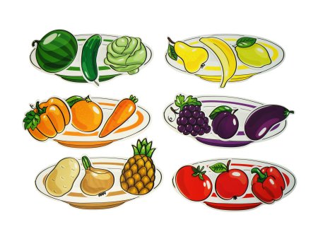 Игровой набор на липучках 10KOR PLASTIC "Фрукты и овощи" 3+ KOR-02865