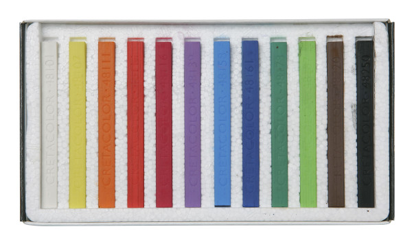 Набор пастели CRETACOLOR Pastel Сarré 12 шт мет.пенал CR48012