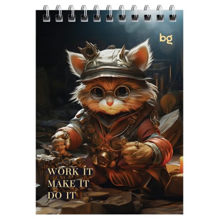 Блокнот A6 40л. BG "Стимпанк" на гребне RE-Б6гр40_58723