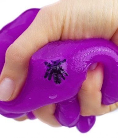 Слайм Slime "Слаймонстр" фиолетовый + фигурки насекомых, 200 г AS-SM200-04