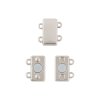 Замок магнитный ZLATKA 14 х 10.6 мм 2 шт №01 под серебро FMK-M04-01