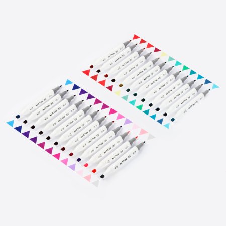 Набор маркеров для скетчинга MESHU 24 цв цветочная гамма RE-MS_38263