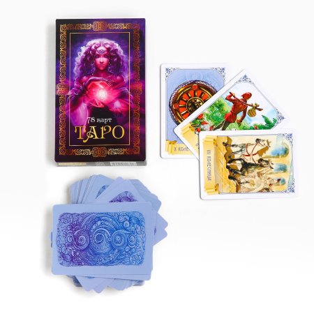 Гадальные карты "Таро" 78 карт, 16+, с инструкцией SIM-4379972