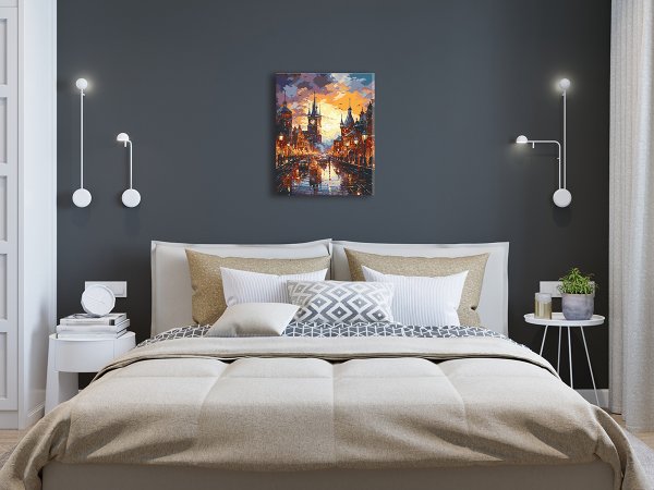 Набор для раскрашивания по номерам (со светодиодами) ФРЕЯ 50 х 40 см "Огни ночной Праги" PNB/PLDD-328 Набор для раскрашивания по номерам (со светодиодами) ФРЕЯ 50 х 40 см "Огни ночной Праги" PNB/PLDD-328