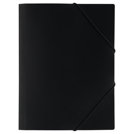 Папка на резинке A4 OfficeSpace "Вита" 500 мкм, пластик, черная RE-373340 Папка на резинке A4 OfficeSpace "Вита" 500 мкм, пластик, черная RE-373340
