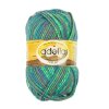 Пряжа ADELIA Nelly 70% шерсть, 30% акрил 1 х 100 г 100 ± 5 м №10 зеленый-св.синий ADE-NEL-10