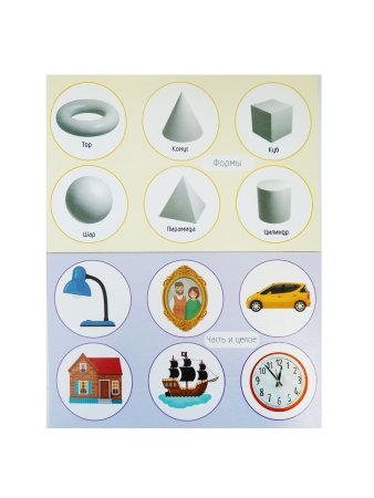 Лото с пластиковыми фишками "Логика" 6 карточек, 36 фишек, 3+ KOR-04520