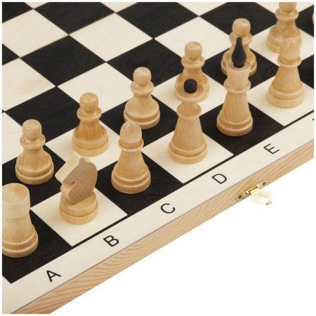 Набор игр 3 в 1 ТРИ СОВЫ "Нарды, шашки, шахматы" обиходные, деревянные с деревянной доской 40 x 40 см RE-НИ_46786