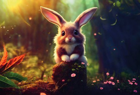 Стерео-пазл Prime 3D "Зайчик на поляне" 48 деталей, 4+ JZL-12018