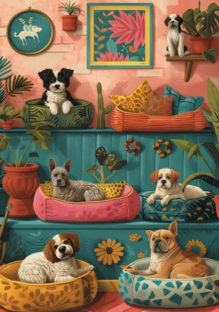 Пазл 1000 элементов ФРЕЯ "Собачье счастье" PZL-1000/70