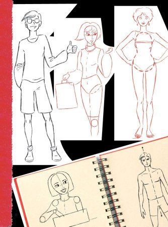 Книга: Учимся рисовать фигуру человека. Простые шаблоны для рисования головы и тела (новое оформление) EKS-661069