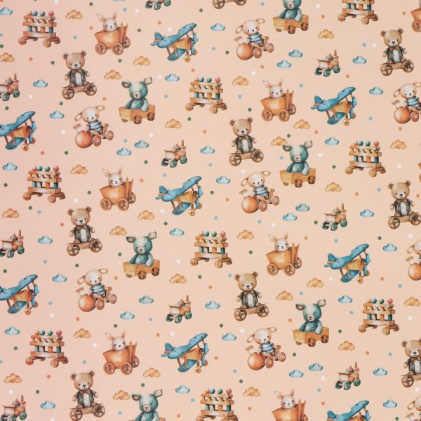 Бумага упаковочная глянцевая 70 x 100 см "Детские игрушки" SIM-10359422