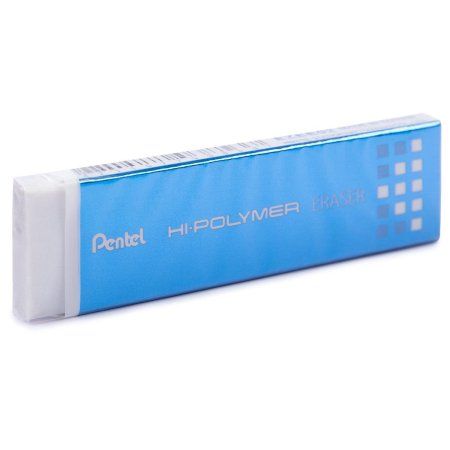 Ластик тонкий PENTEL HI-Polymer Slim Eraser 65 x 18 x 4.5 мм EZEE02E