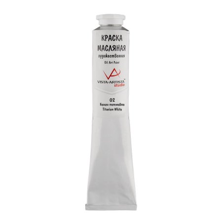 Краска масляная VISTA-ARTISTA Studio 150 мл 1 шт 02 Белила титановые (Titanium White) VAMP-150-02