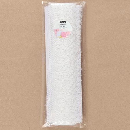 Кружево капроновое лента 35 мм х 10 м белый SIM-2795927