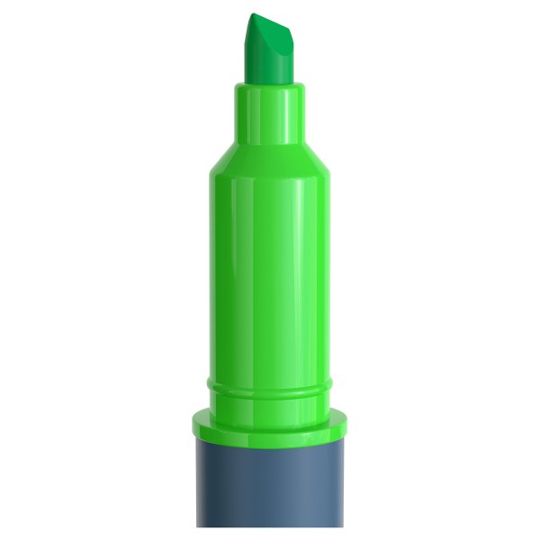 Текстовыделитель двусторонний Berlingo "Textline HL220" 0.5-4 мм, желтый/зеленый RE-T2033