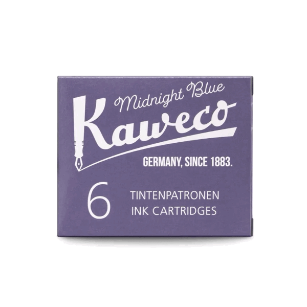 Набор картриджей Kaweco для перьевых ручек 6 штук Фиолетовый в картонной коробке KAW-10000010