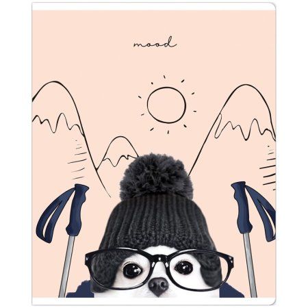 Тетрадь 48л. A5 клетка MESHU "Puppy" глянцевая ламинация RE-MS_43094