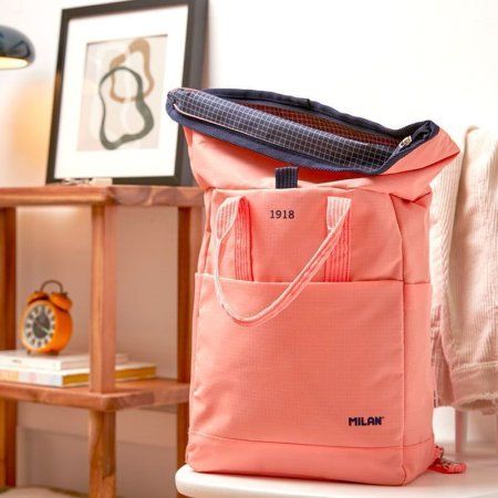 Рюкзак-сумка MILAN "1918" 10 л, 42 x 29 x 11 см, закручивающийся верх, розовый ML-624302SNCP Рюкзак-сумка MILAN "1918" 10 л, 42 x 29 x 11 см, закручивающийся верх, розовый ML-624302SNCP