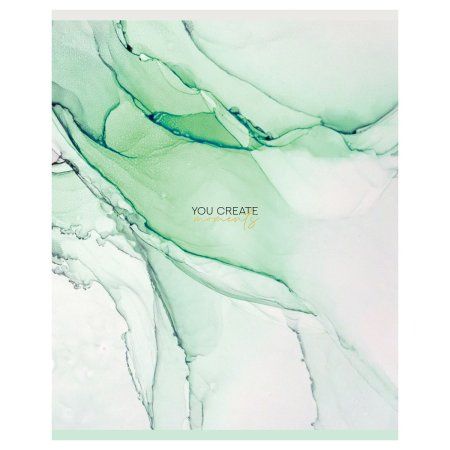 Тетрадь 48л. A5 клетка Greenwich Line "Marbler" матовая ламинация, тиснение фольгой, 70 г/м2 RE-N5c48-51260