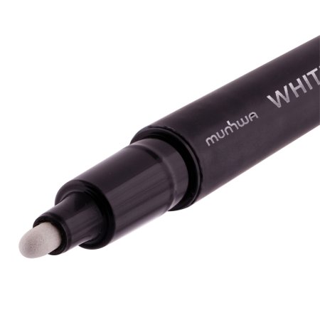 Маркер перманентный MunHwa 2-4 мм, пулевидный, белый RE-WPMM-05