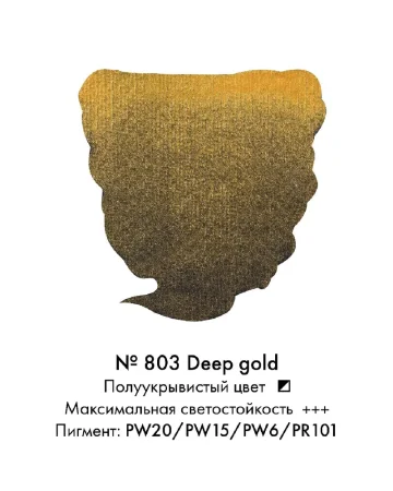 Краска акварельная VAN GOGH кювета №803 Золотой насыщенный new MP20868031