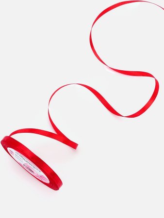 Лента атласная 6 мм x 23 ± 1 м, №26 красный SIM-1218132