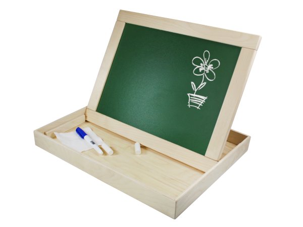 Доска двухсторонняя магнитно-маркерная с поддоном, русский алфавит, цифры, знаки KOR-02272