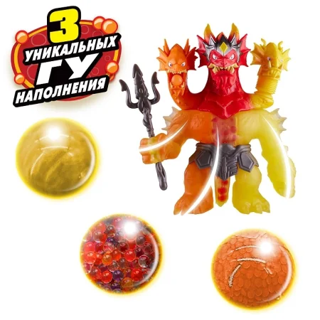 Гуджитсу. Игровой набор тянущ. фигурок Неистовый Вулканический Царь Гидра Стретч Страйкерс. ТМ GooJitZu ROS-43500 Гуджитсу. Игровой набор тянущ. фигурок Неистовый Вулканический Царь Гидра Стретч Страйкерс. ТМ GooJitZu ROS-43500