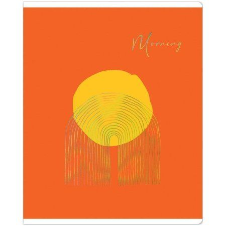 Тетрадь 48л. A5 клетка MESHU "Sunny life" матовая ламинация, тиснение фольгой RE-MS_43114