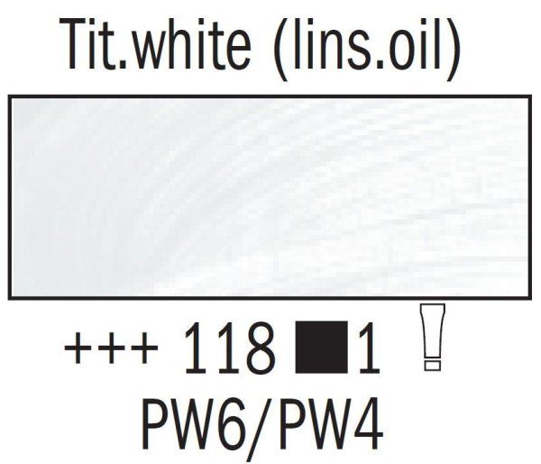 Краска масляная VAN GOGH туба 60 мл №118 Белила титановые (на льняном масле) RT02061183