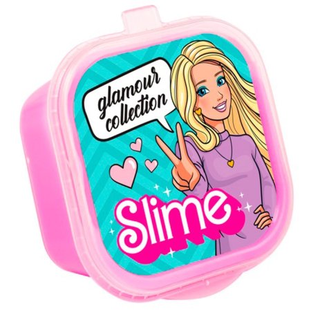 Слайм Slime "Glamour collection" розовый с шариками 60 г, 3+ AS-SLM179