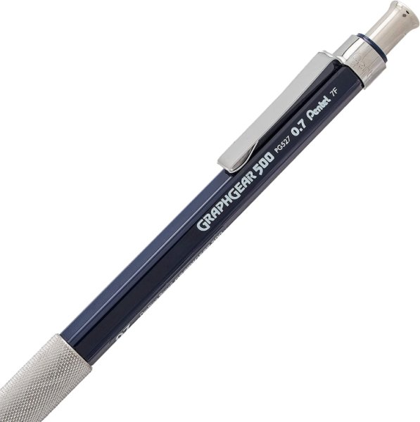 Карандаш PENTEL Graphgear 520 автоматический профессиональный 0.7 мм, синий корпус PG527-CX Карандаш PENTEL Graphgear 520 автоматический профессиональный 0.7 мм, синий корпус PG527-CX
