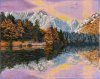 Кристальная (алмазная) мозаика ФРЕЯ на подрамнике "Озеро Фузине" 50 х 40 см ALPD-183