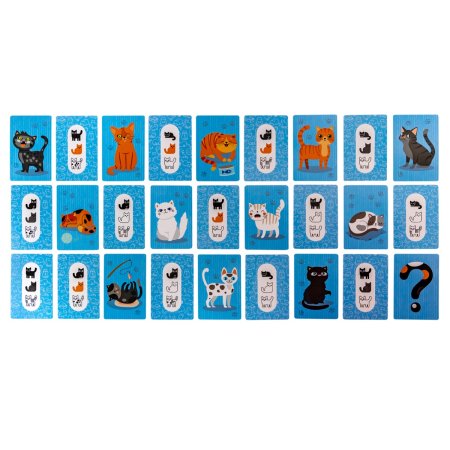 Настольная игра: "Пластиковые кубики. Где мой кот?" в жестяной коробочке KOR-03569