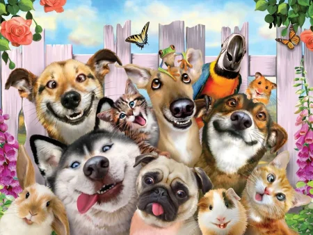 Стерео-пазл Prime 3D "Селфи домашних питомцев" 500 деталей, 6+ JZL-10062